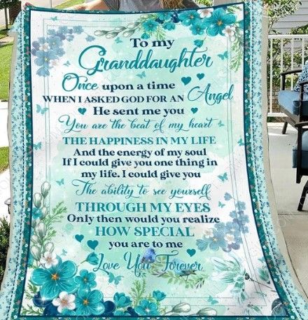 Granddaughter Angel Sherpa Fleece Blanket