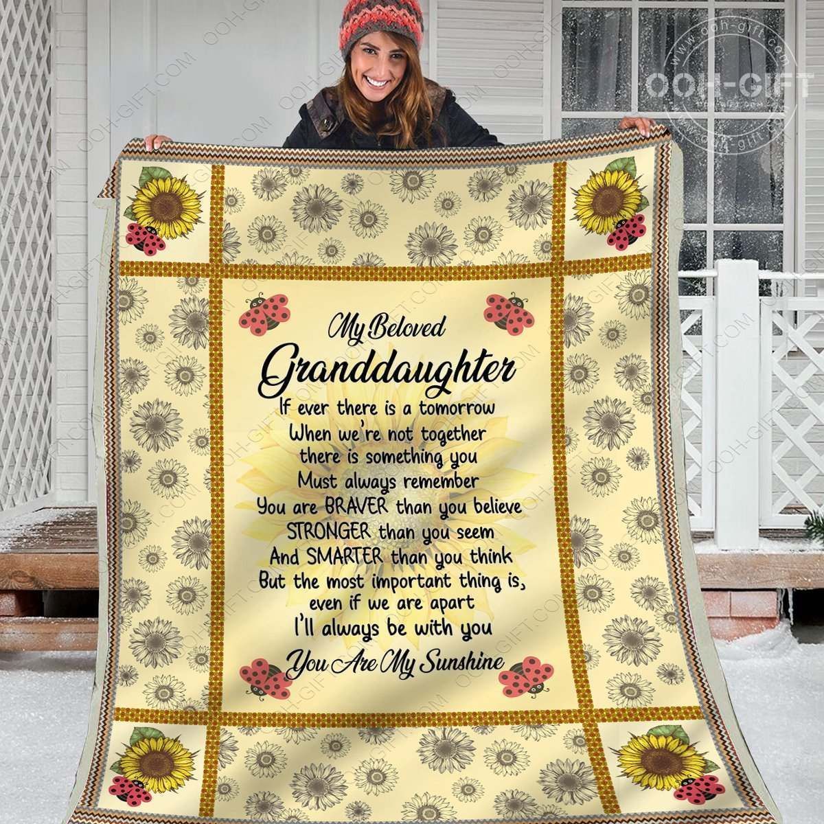 Granddaughter Beloved Granddaughter DHCDHC LD2210 Quilt Blanket