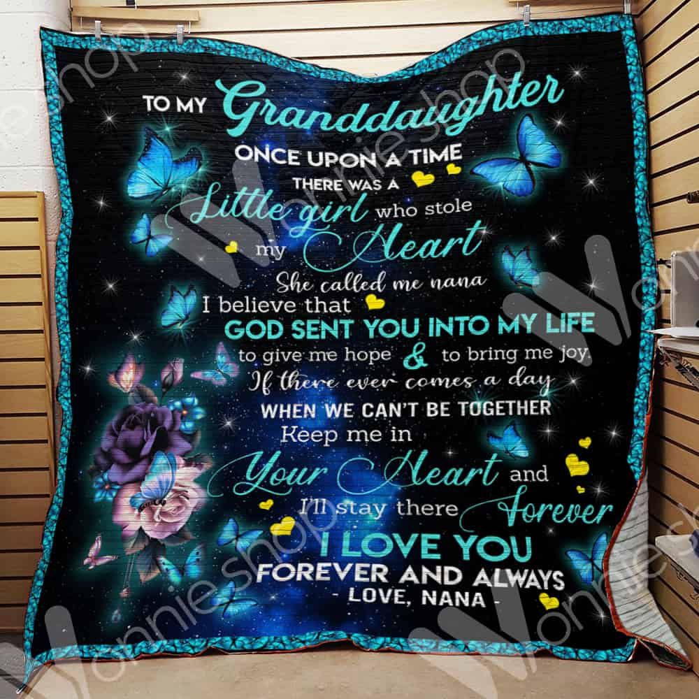 Granddaughter Butterfly Blanket LNT0912012 Quilt Blanket