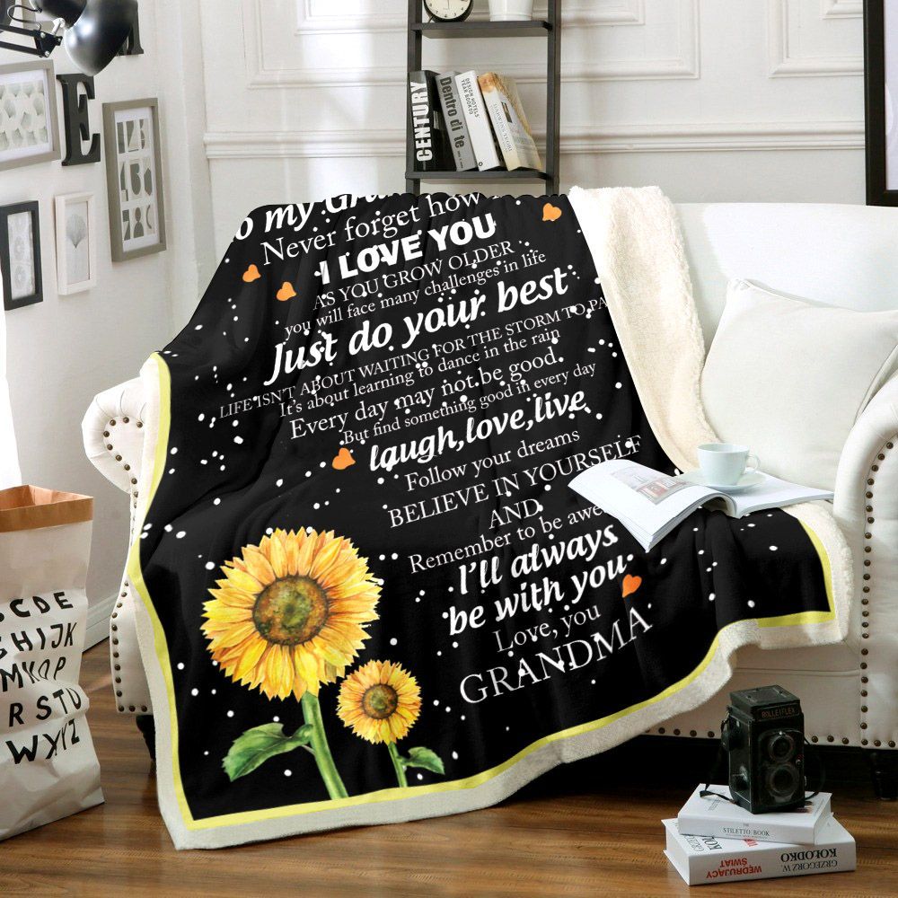 Granddaughter Sherpa Fleece Blanket