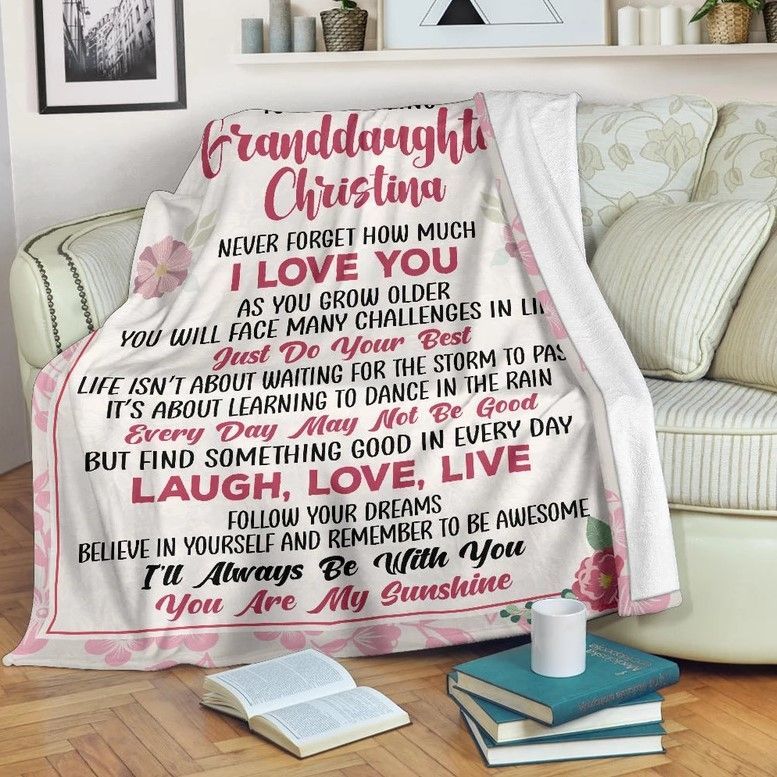 Granddaughter Sherpa Fleece Blanket
