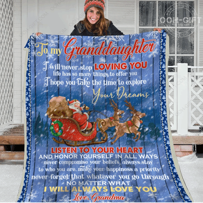 Granddaughter Sherpa Fleece Blanket