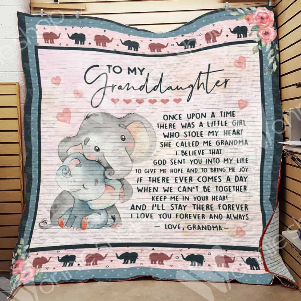 Granddaughter Elephant Quilt Blanket DHC0102621TD