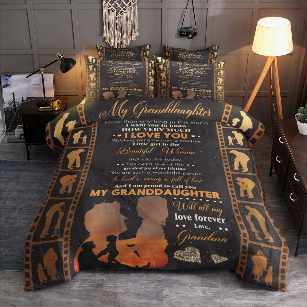 Granddaughter Greatest Joy Of My Lifetime Bedding Set