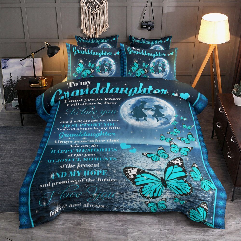 Granddaughter I Love You Forever Always Bedding Set