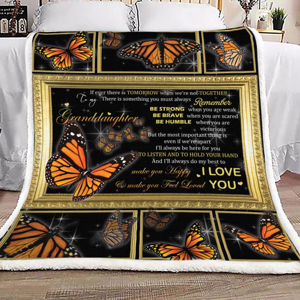 Granddaughter I Love You Sherpa Fleece Blanket