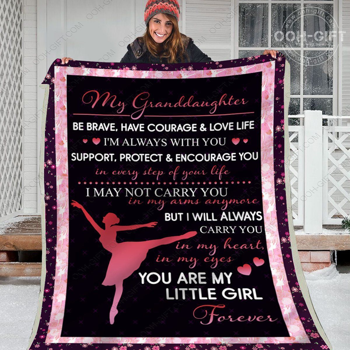 Granddaughter Little Granddaughter Sherpa Fleece Blanket