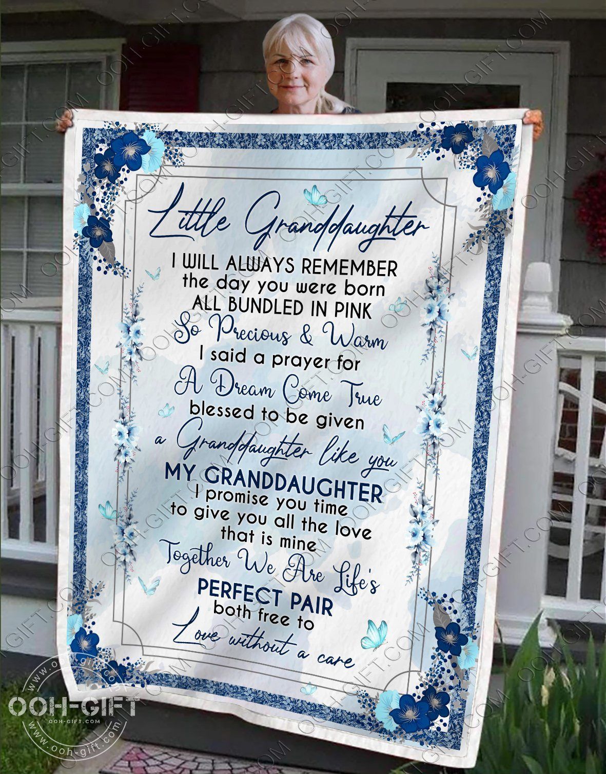 Granddaughter Little Granddaughter Sherpa Fleece Blanket