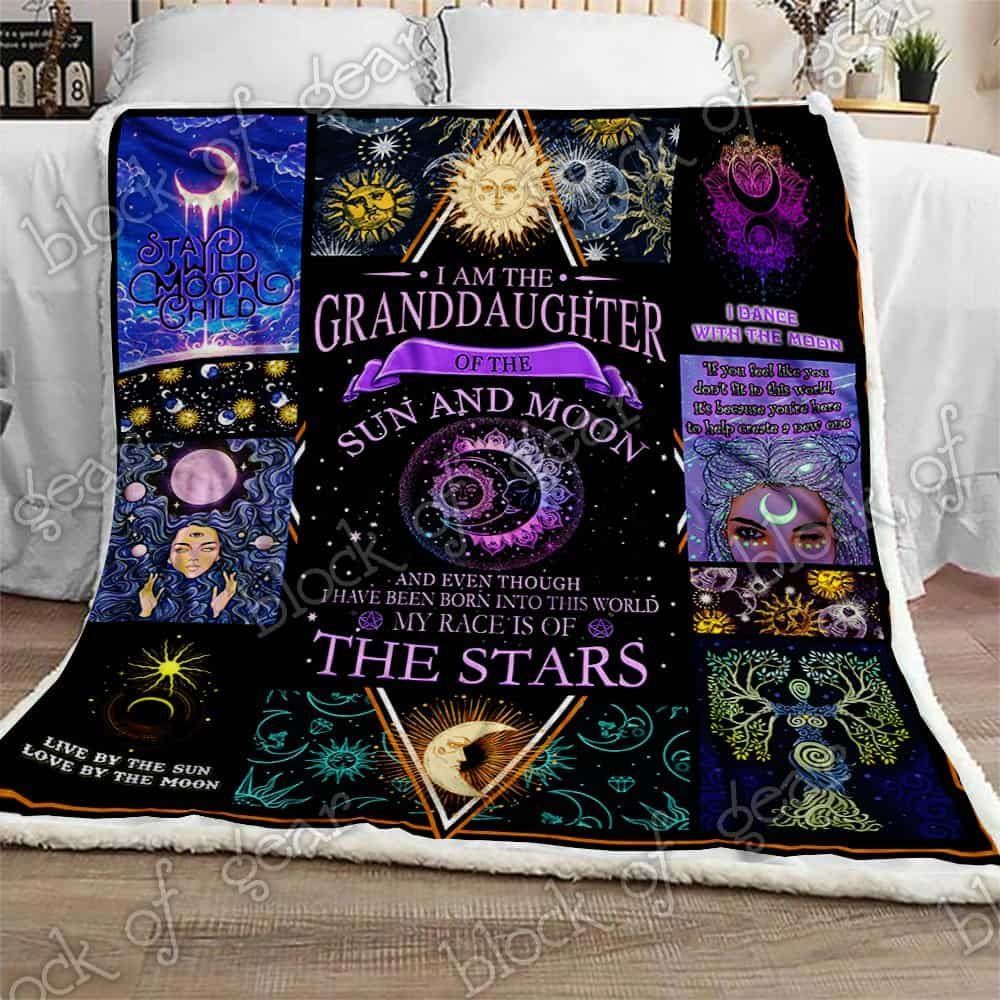 Granddaughter Of Sun And Moon Fleece Blanket