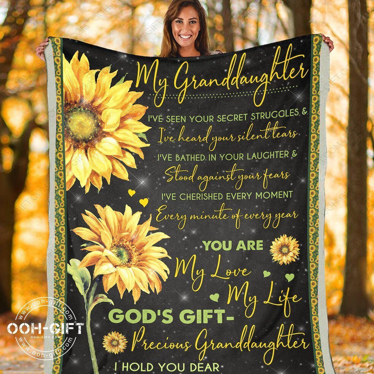 Granddaughter Precious Granddaughter Sherpa Fleece Blanket
