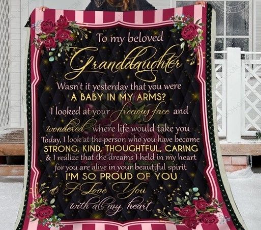 Granddaughter Rose Sherpa Fleece Blanket