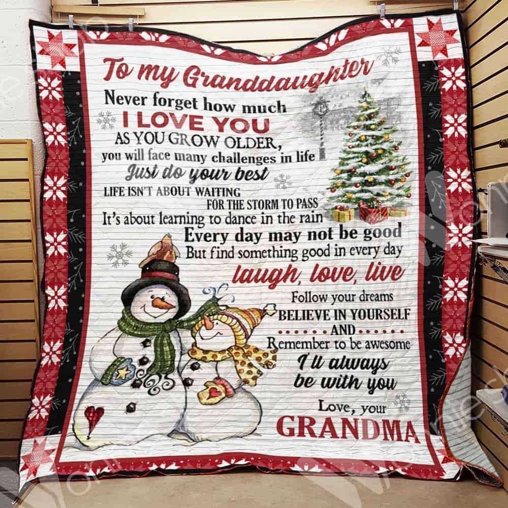 Granddaughter Snowman Quilt Blanket DHC0102482TD
