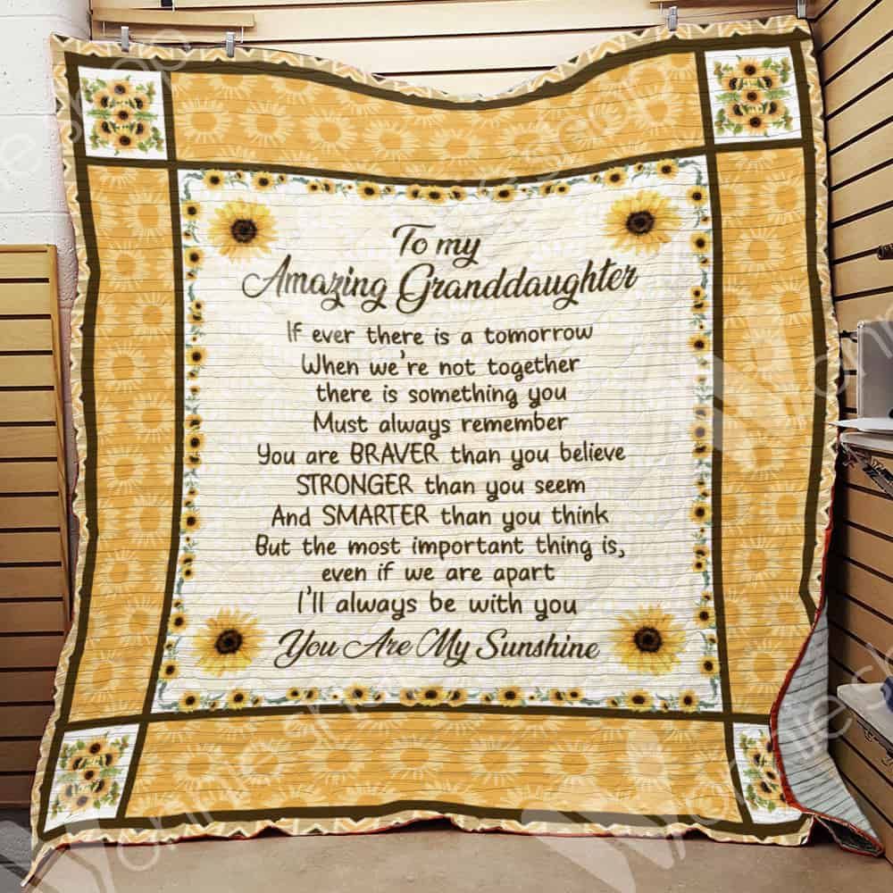 Granddaughter Sunflower LNT0312027 Quilt Blanket