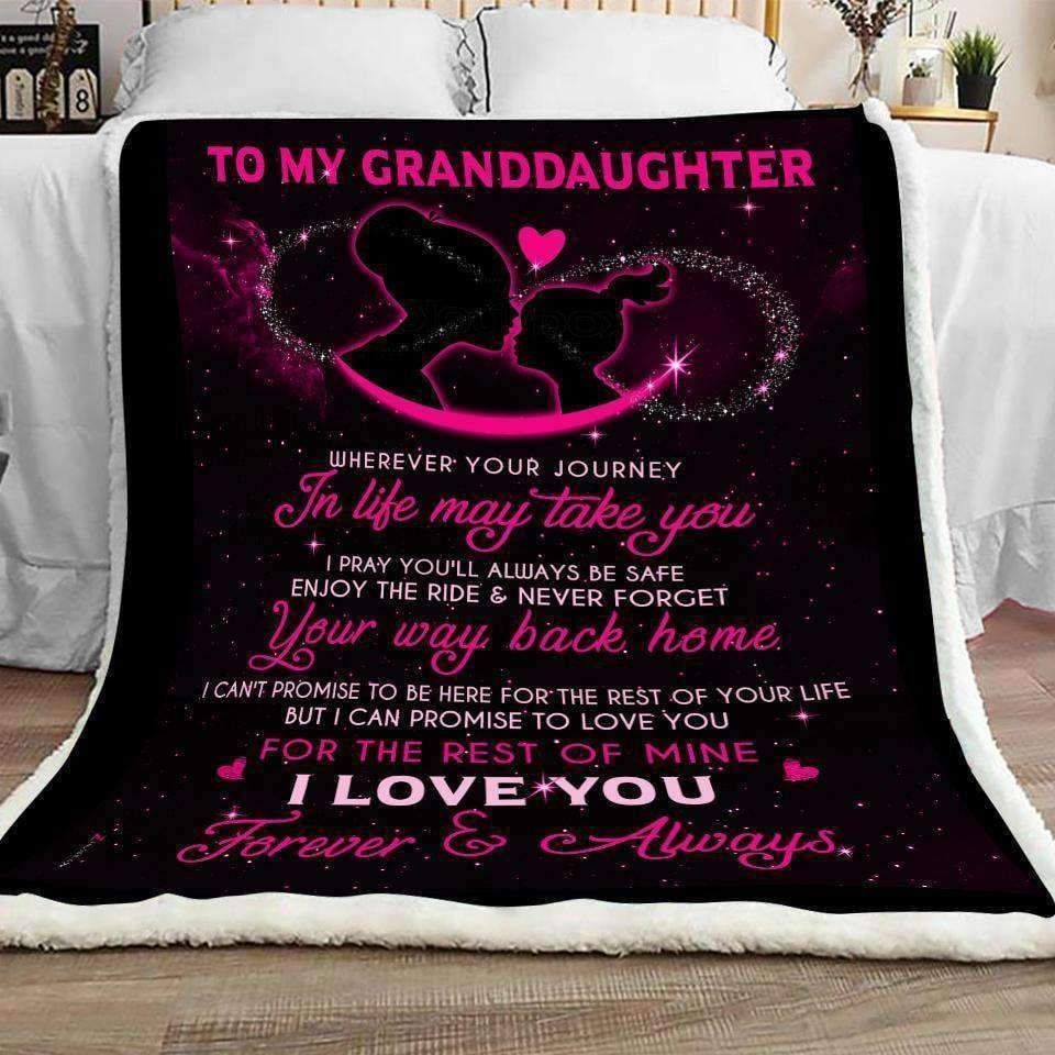 Granddaughter – Wherever Your Journey In Life May Take You Fleece Blanket