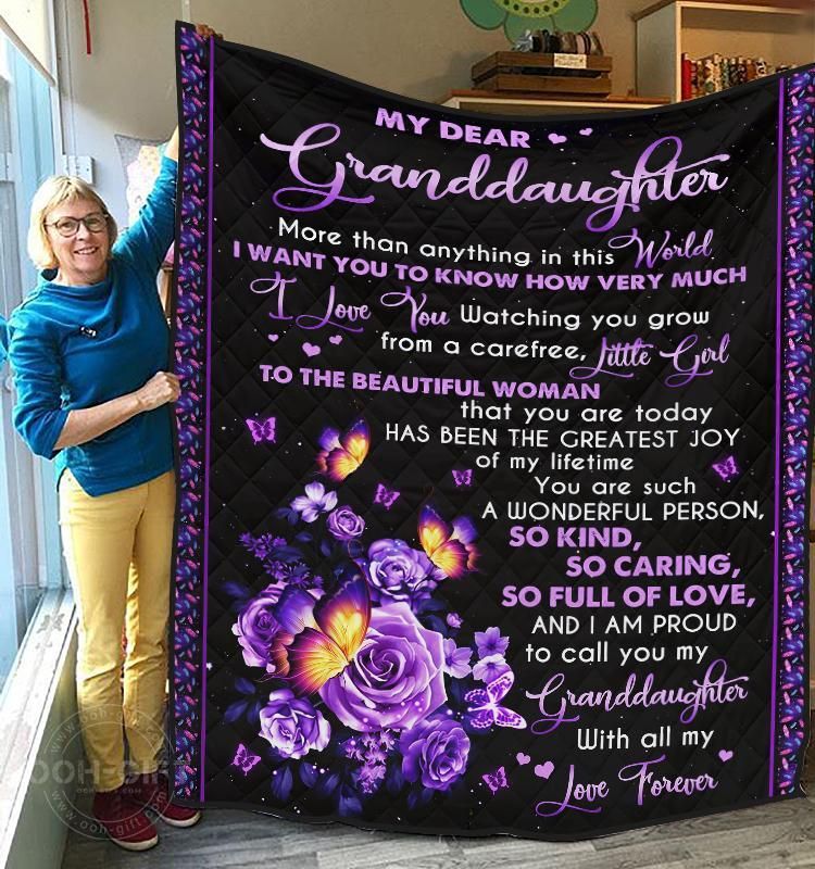 Granddaughter With All My Love GS-CL-LD1905 Quilt Blanket