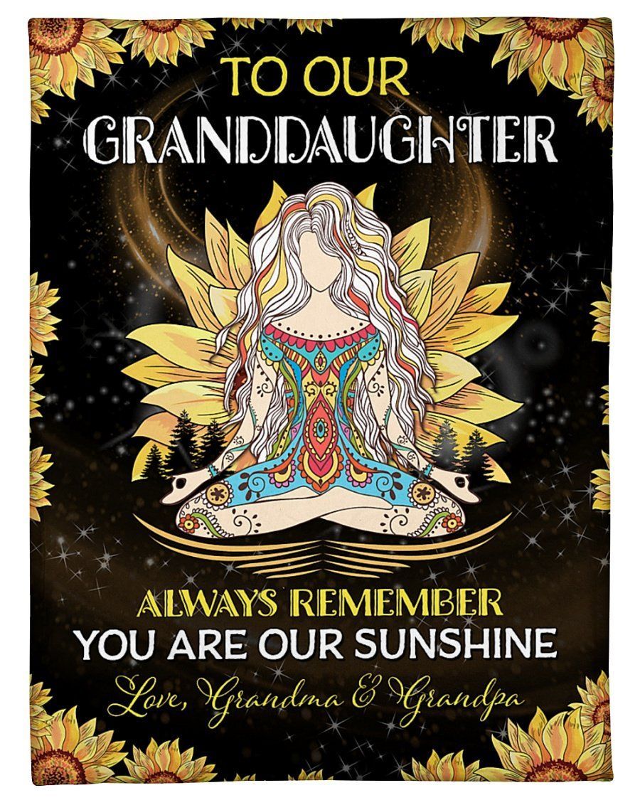 Grandma And Grandpa Gift To Daughter You Are Our Sunshine Fleece Blanket Fleece Blanket