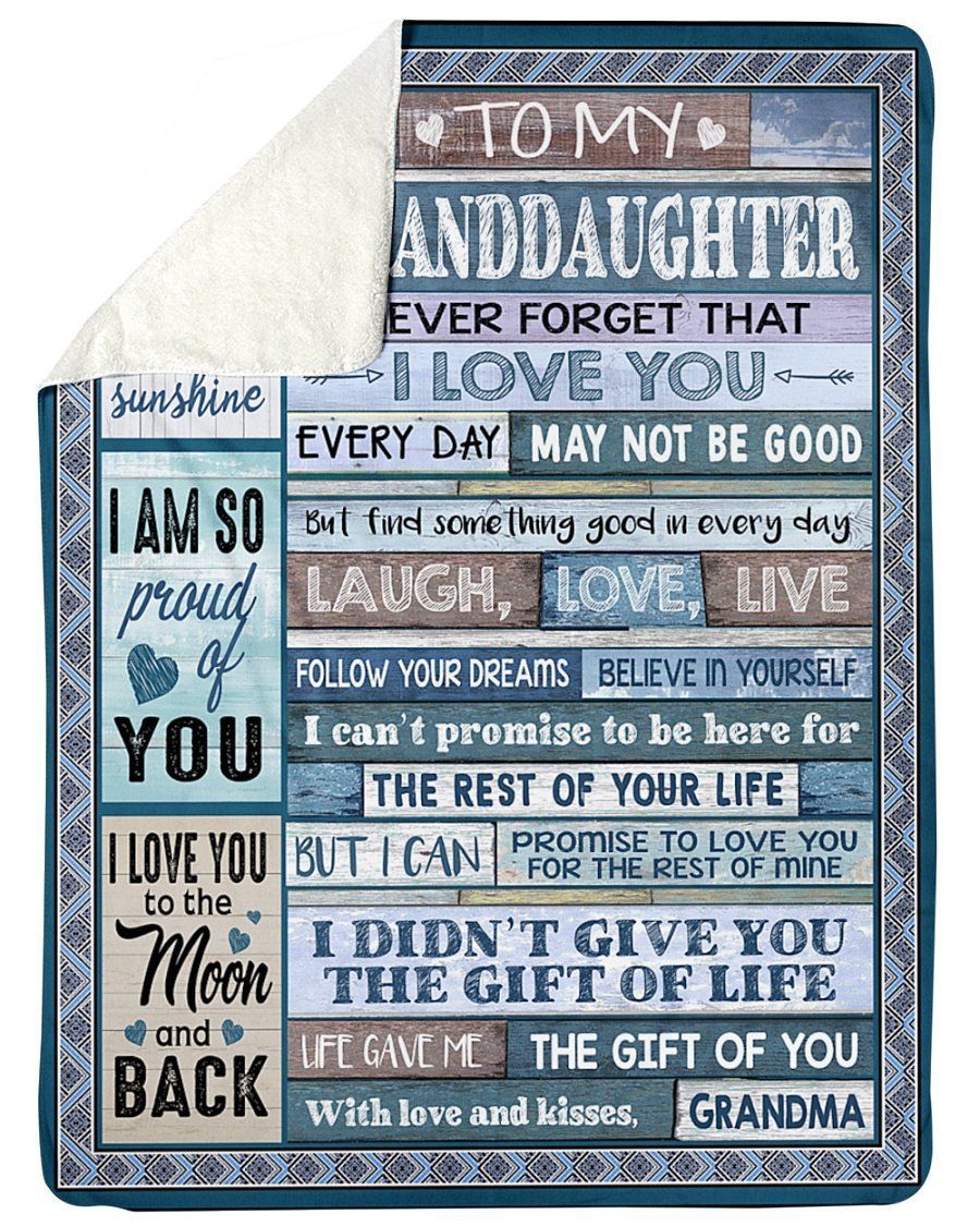 Grandma Gift For Granddaughter I Am So Proud Of You Fleece Blanket