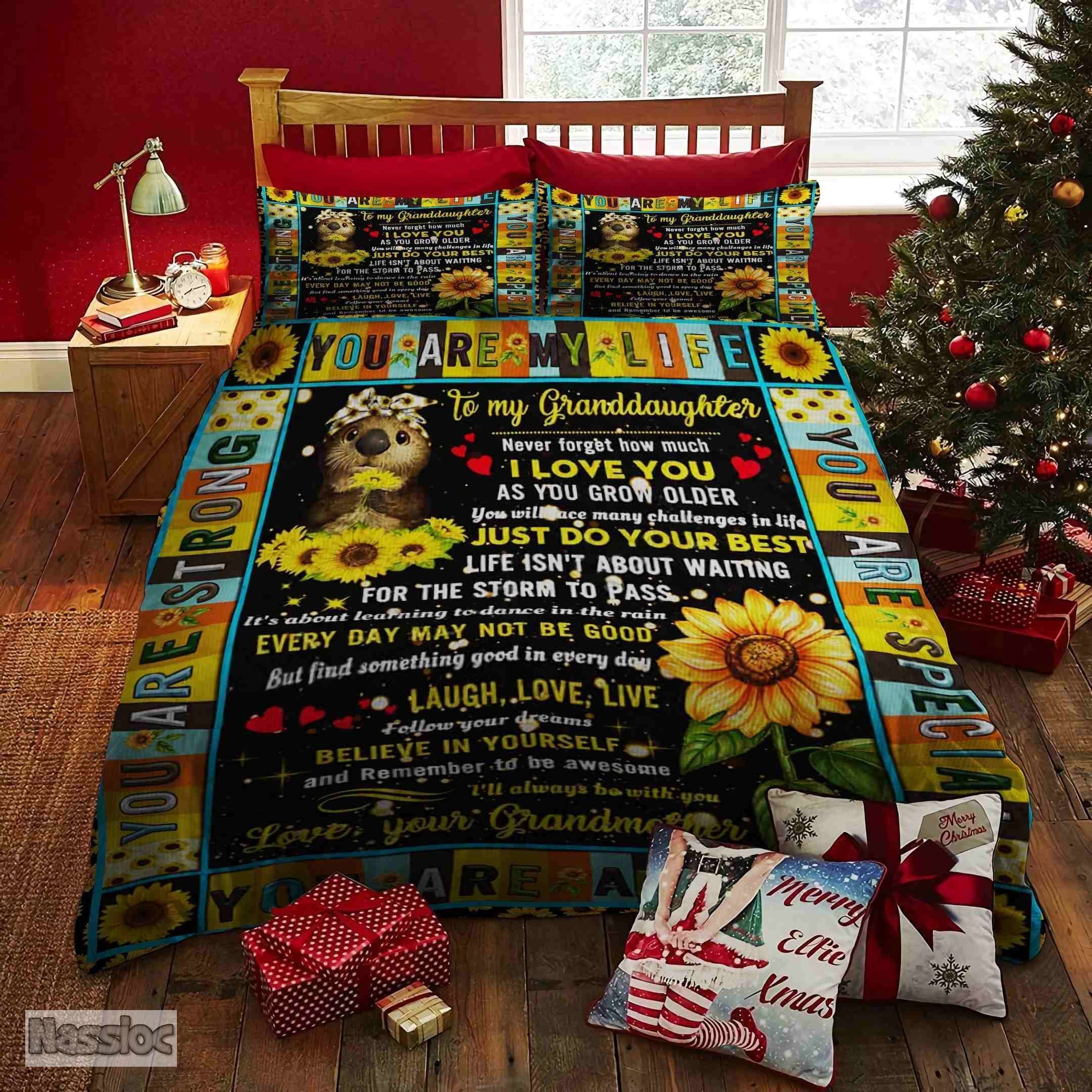 Grandma To Granddaughter Bedding Set