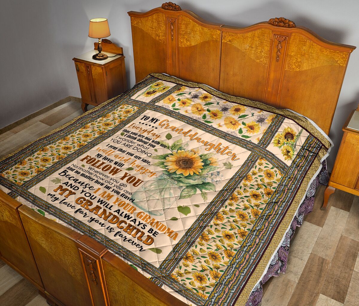 Grandma To Granddaughter Quilt Blanket DHC02011246DD