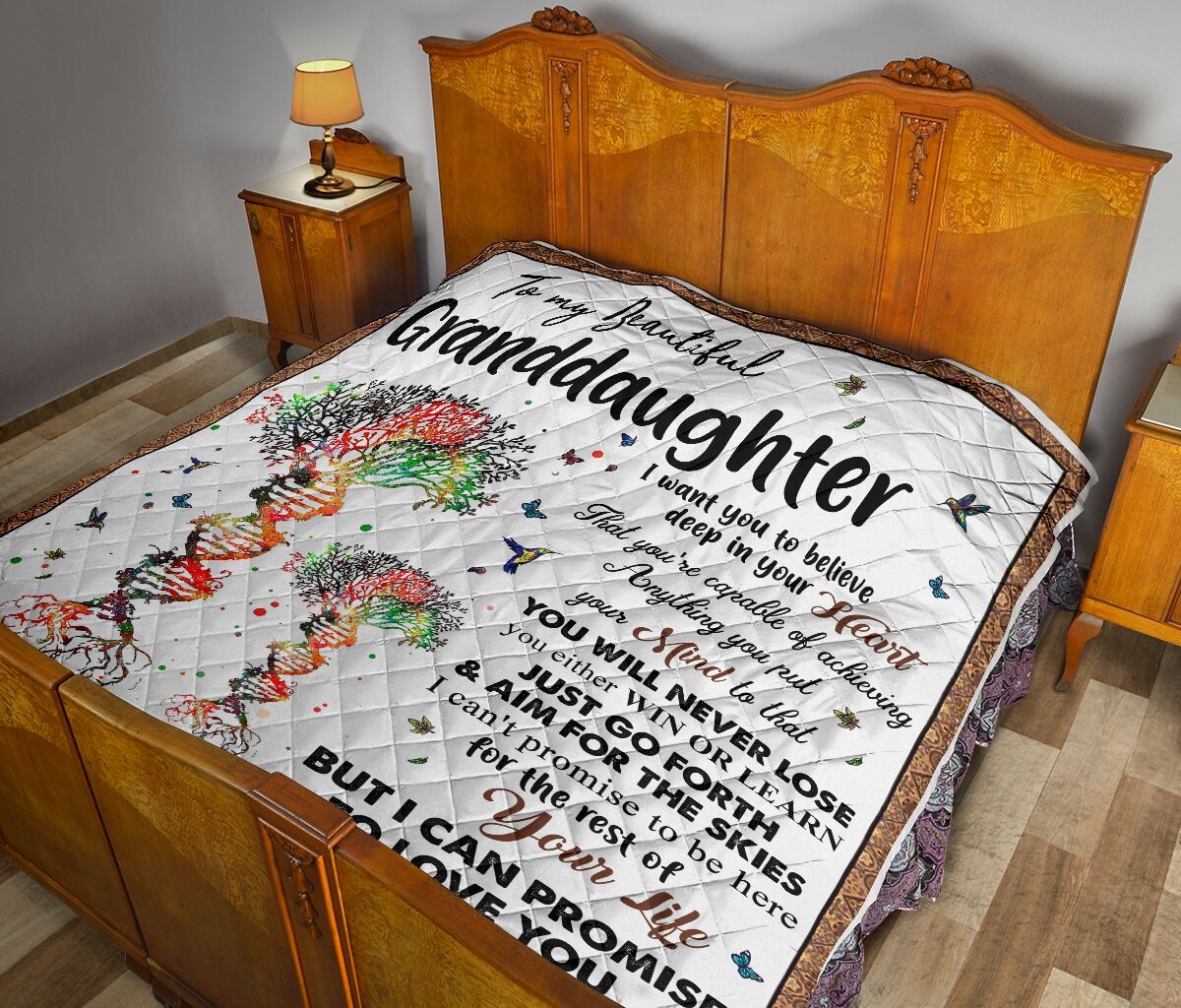 Grandma To Granddaughter Quilt Blanket DHC02011615DD