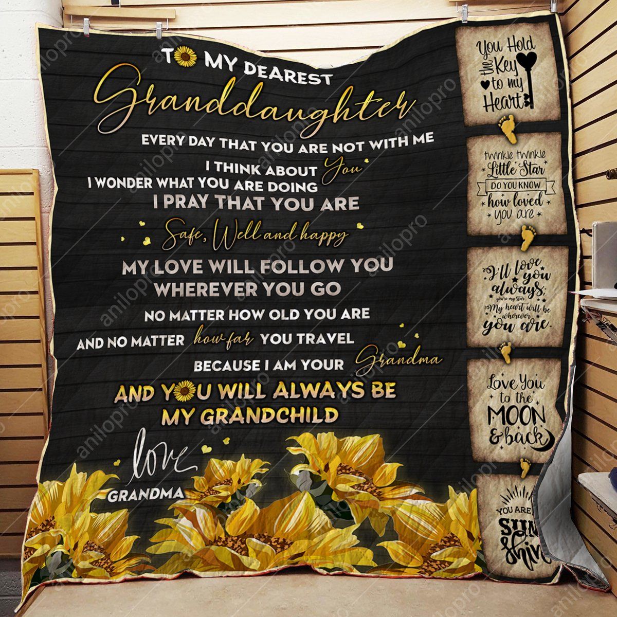 Grandma To Granddaughter Safe Quilt Blanket DHC040120142TD
