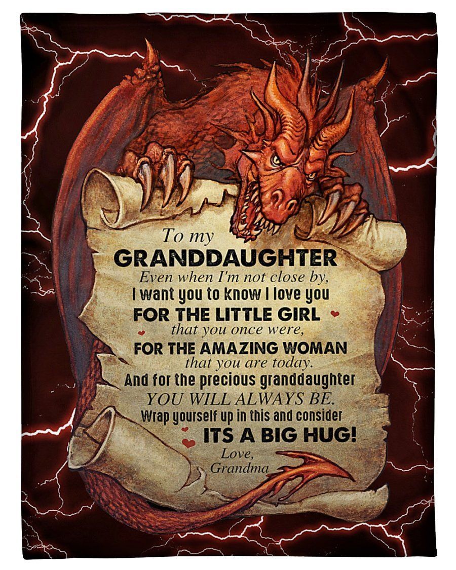 Grandma To Granddaughter The Precious Granddaughter Fleece Blanket Fleece Blanket