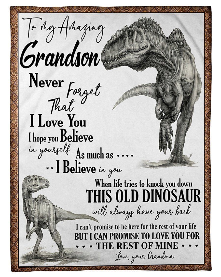 Grandma To Grandson I Love You For The Rest Of Mine Blanket Fleece Blanket