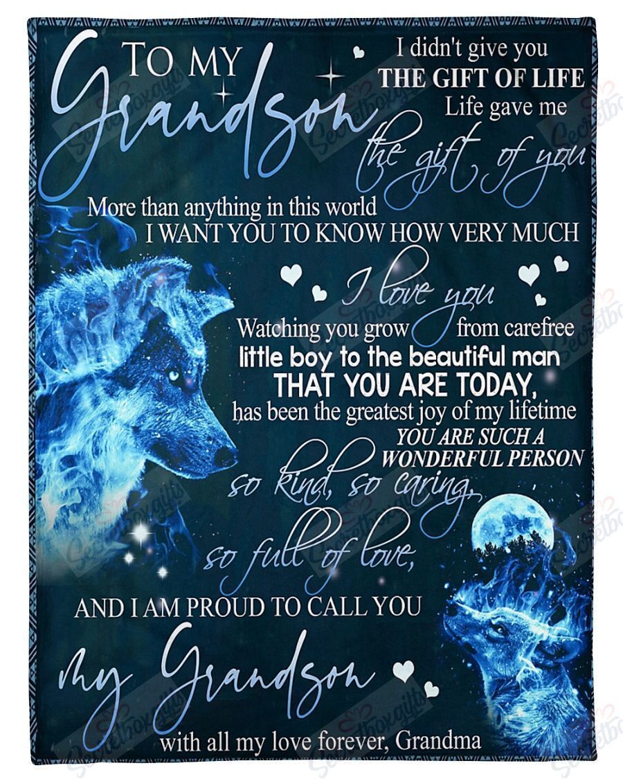 Grandma To Grandson That You Are Today Fleece Blanket