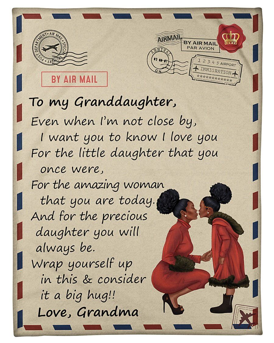 Grandma To My Granddaughter Wrap Yourself Up In This Fleece Blanket Fleece Blanket