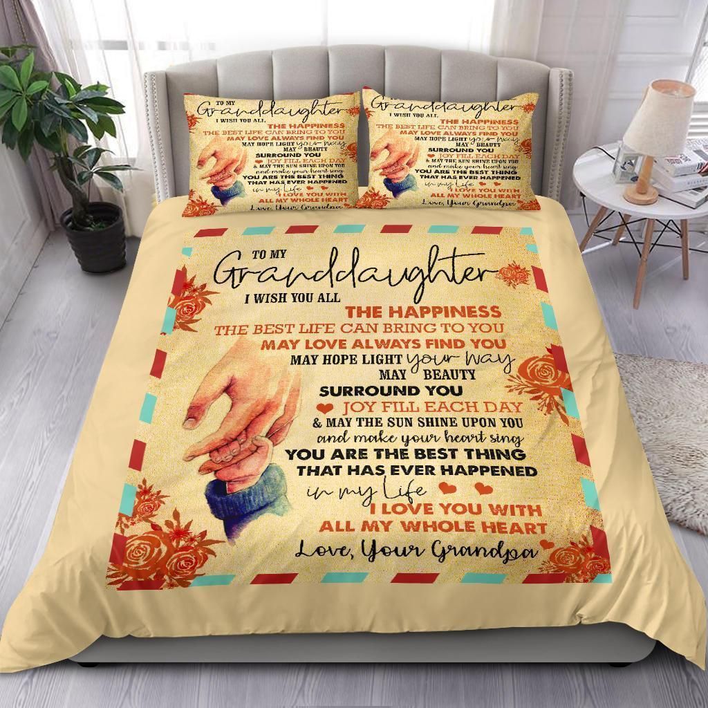 Grandpa Gift For Granddaughter You’re The Best Thing Bedding Set
