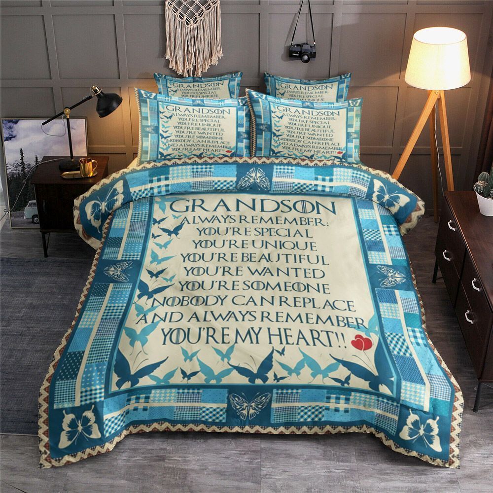 Grandson Butterfly Bedding Set