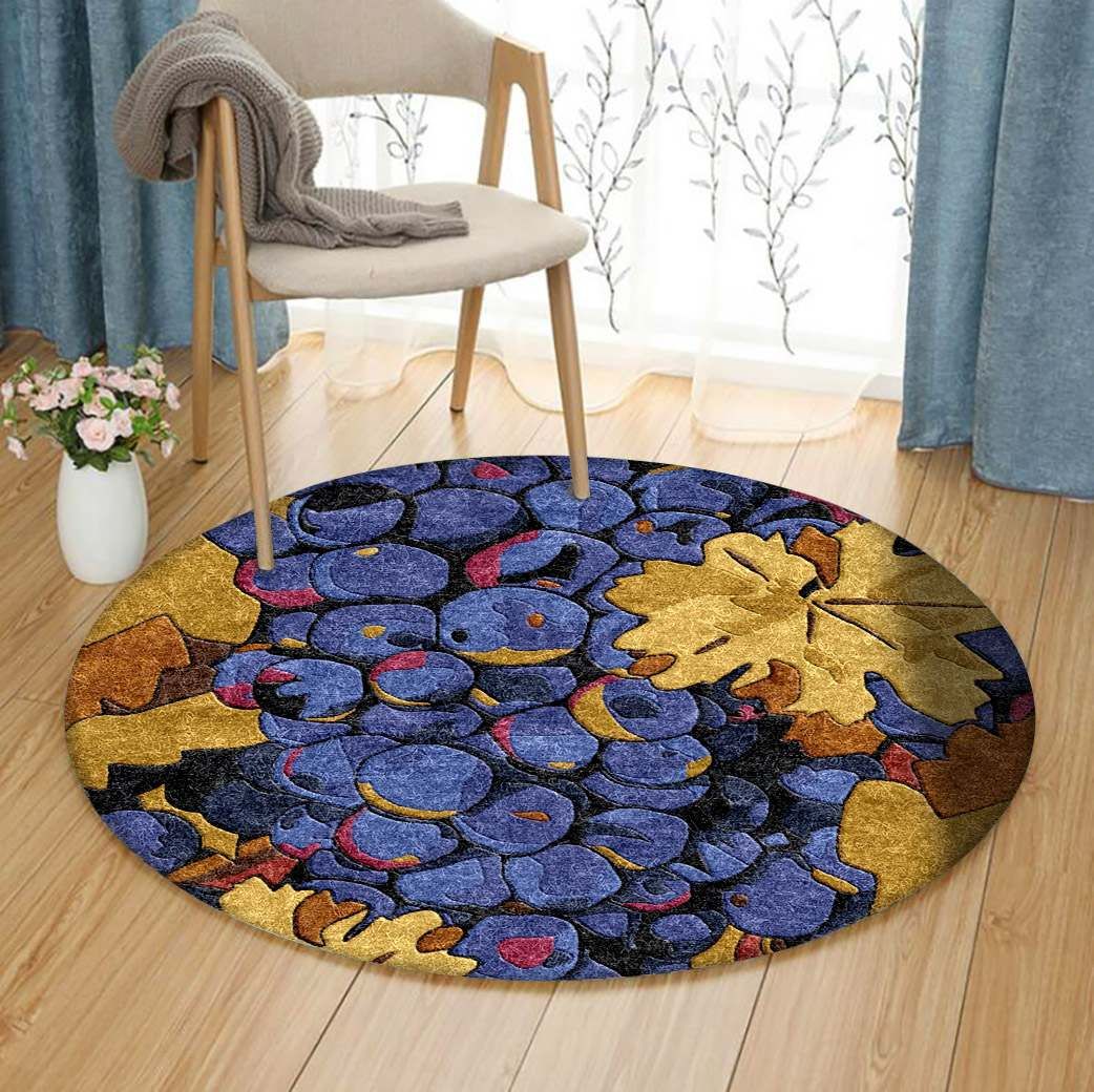 Grape Round Carpet