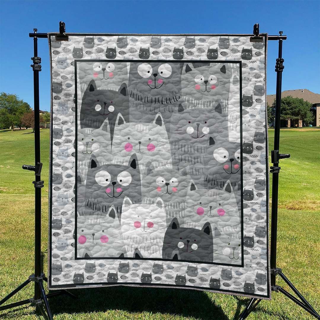 Gray Cat GS-CL-KC2406 Quilt Blanket