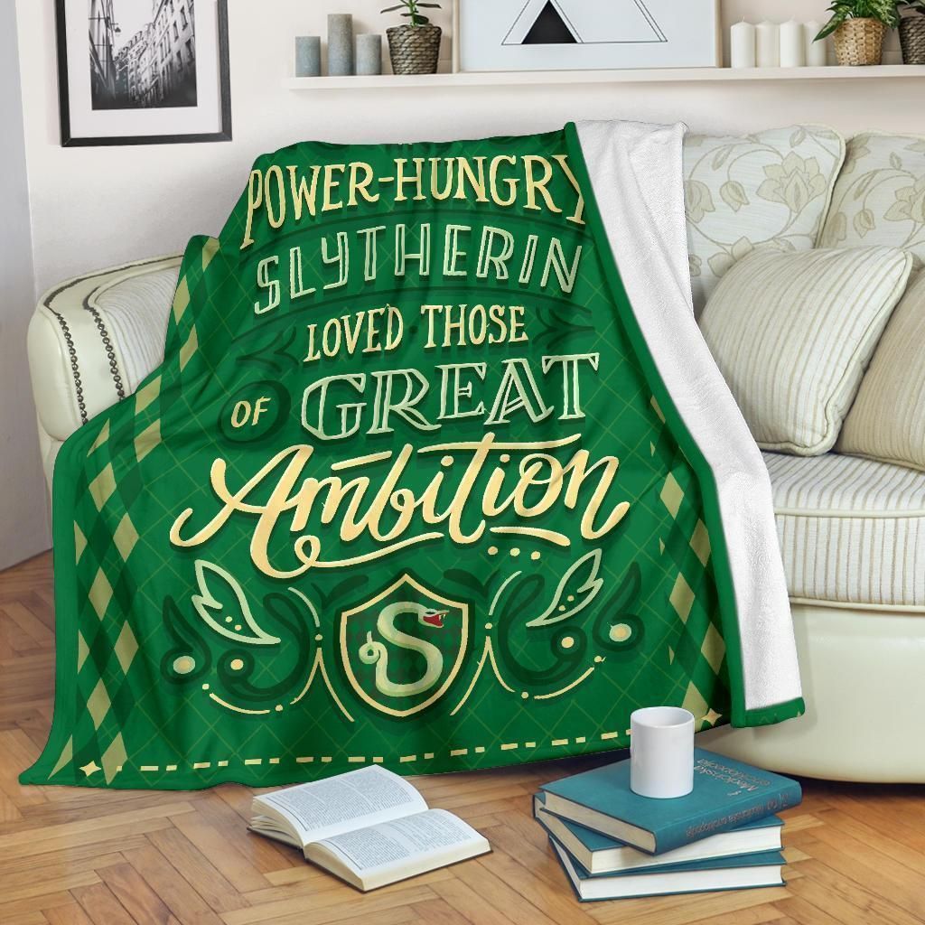 Great Ambition Slytherin Harry Potter Printed Fleece Blanket