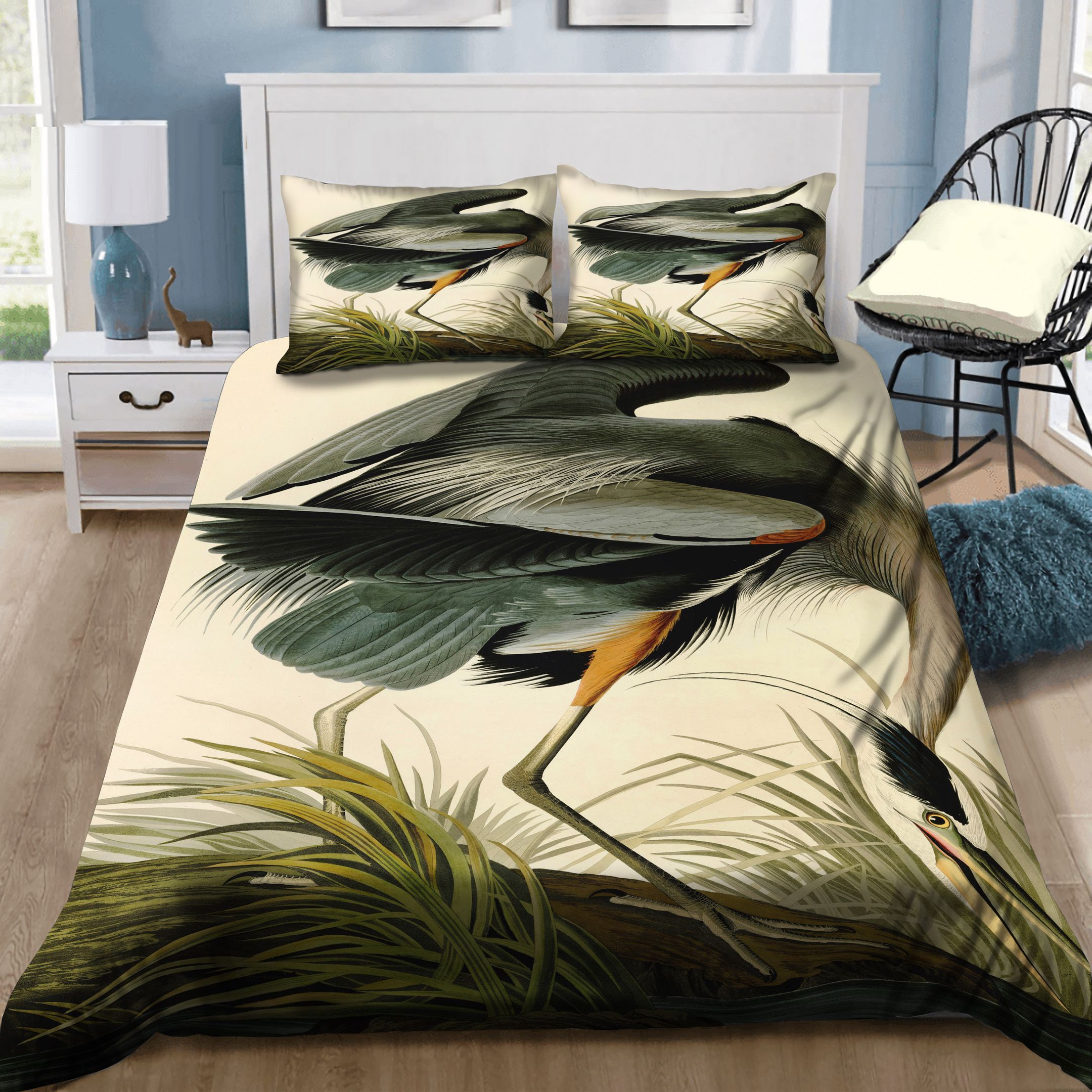 Great Blue Heron Bedding Set