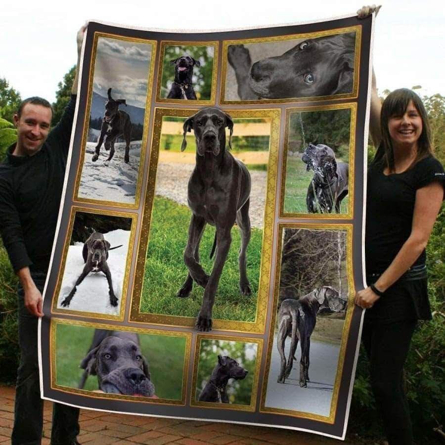 Great Dane Sherpa Fleece Blanket