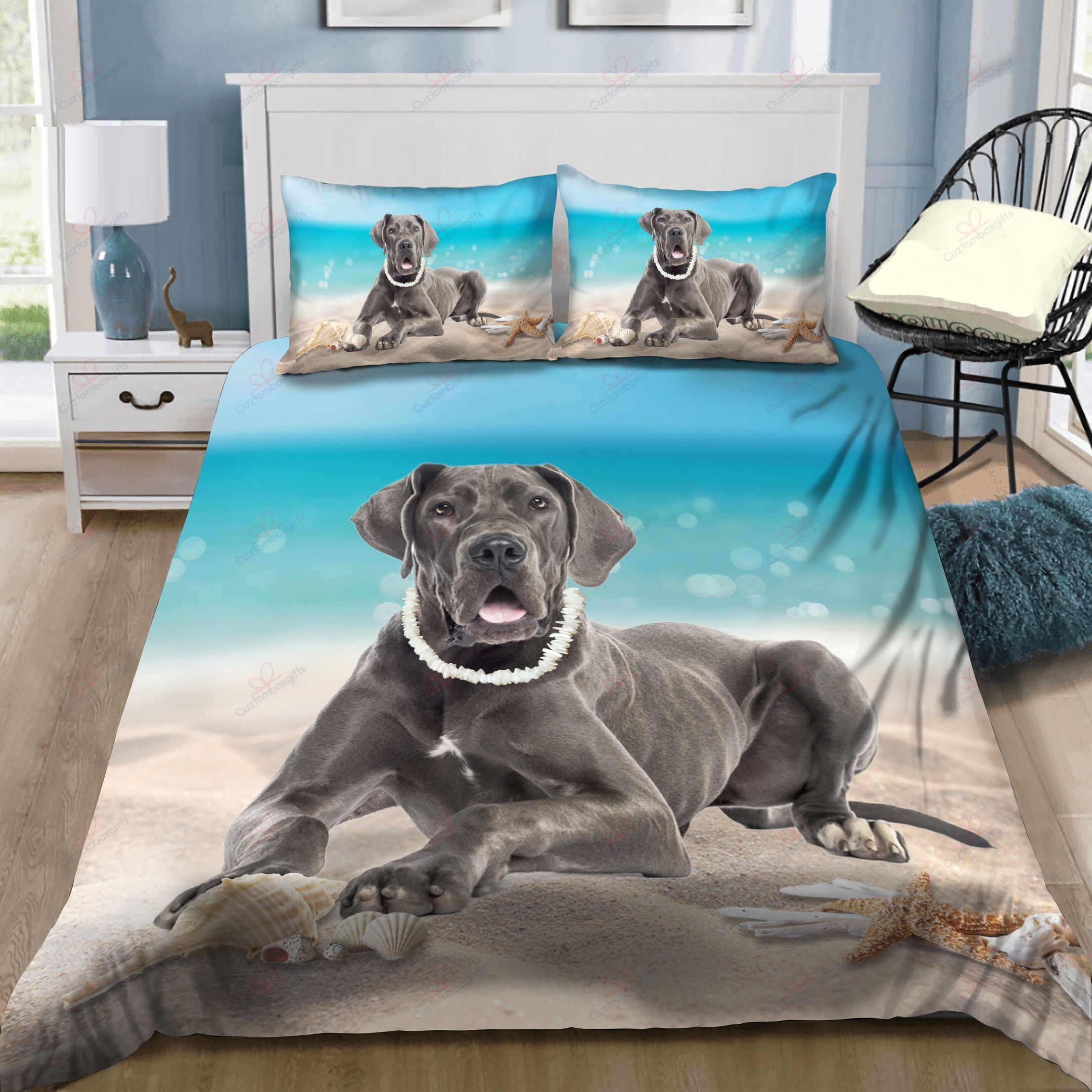 Great Dane Hawaii Beach Bedding Set