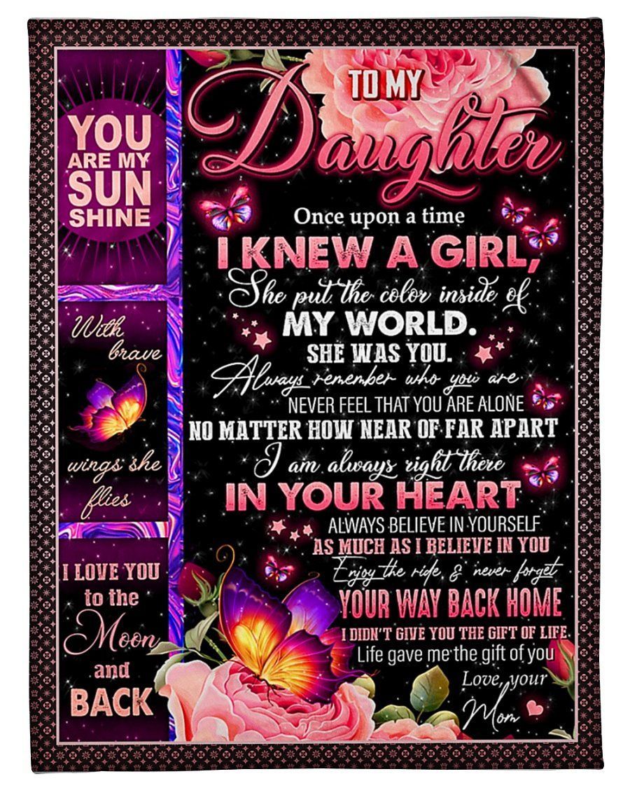 Great Gift For Daughter I Knew A Girl Fleece Blanket Fleece Blanket