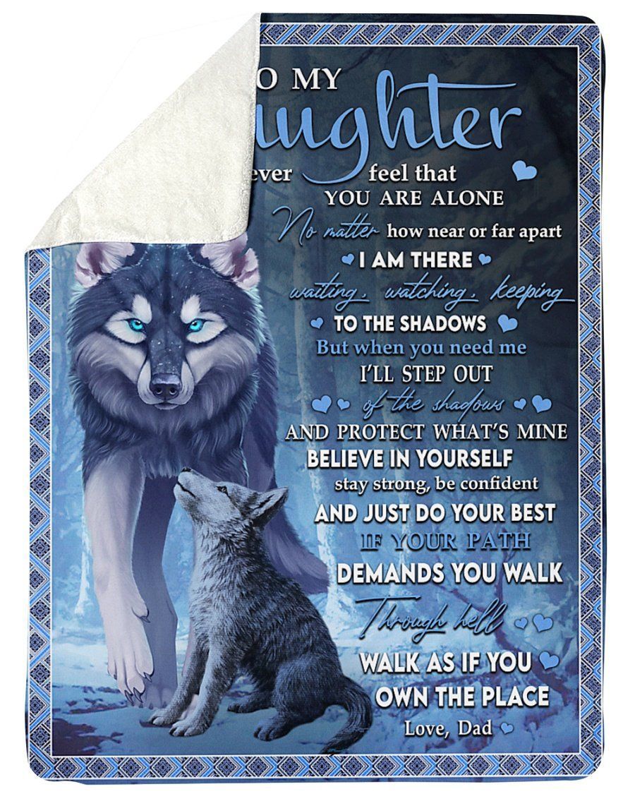 Great Gift For Daughter I’ll Protect You Forever Sherpa Blanket