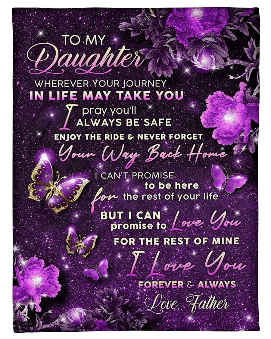 Great Gift For Daughter I Promise To Love You For The Rest Of My Life Fleece Blanket Fleece Blanket