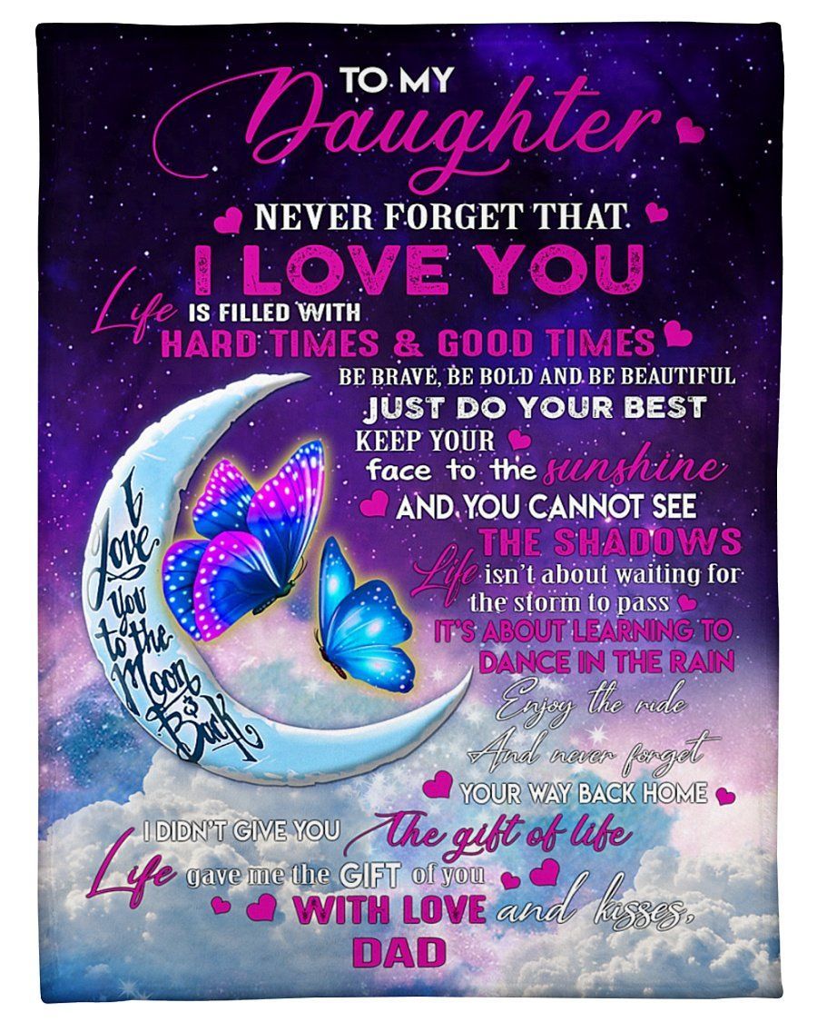 Great Gift For Daughter Keep Your Face To The Sunshine Fleece Blanket Fleece Blanket