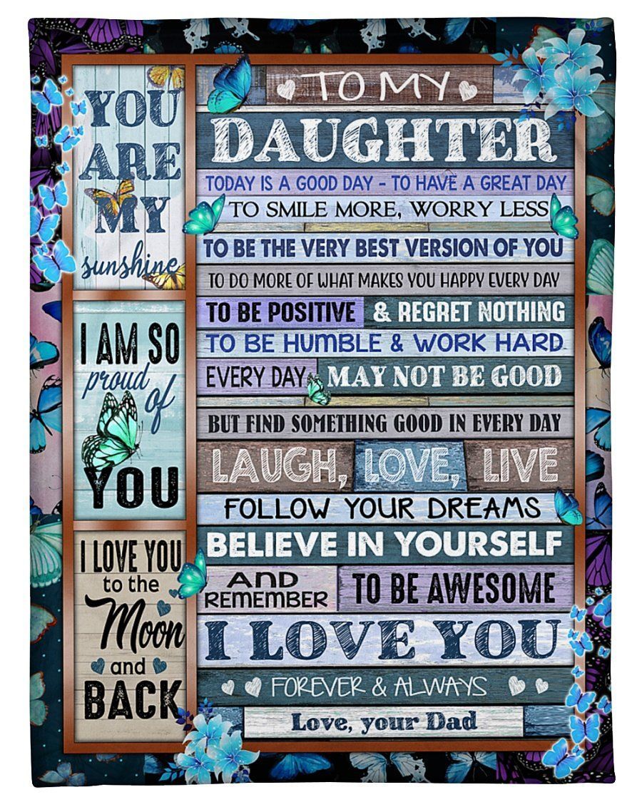 Great Gift For Daughter You Are Awesome Fleece Blanket