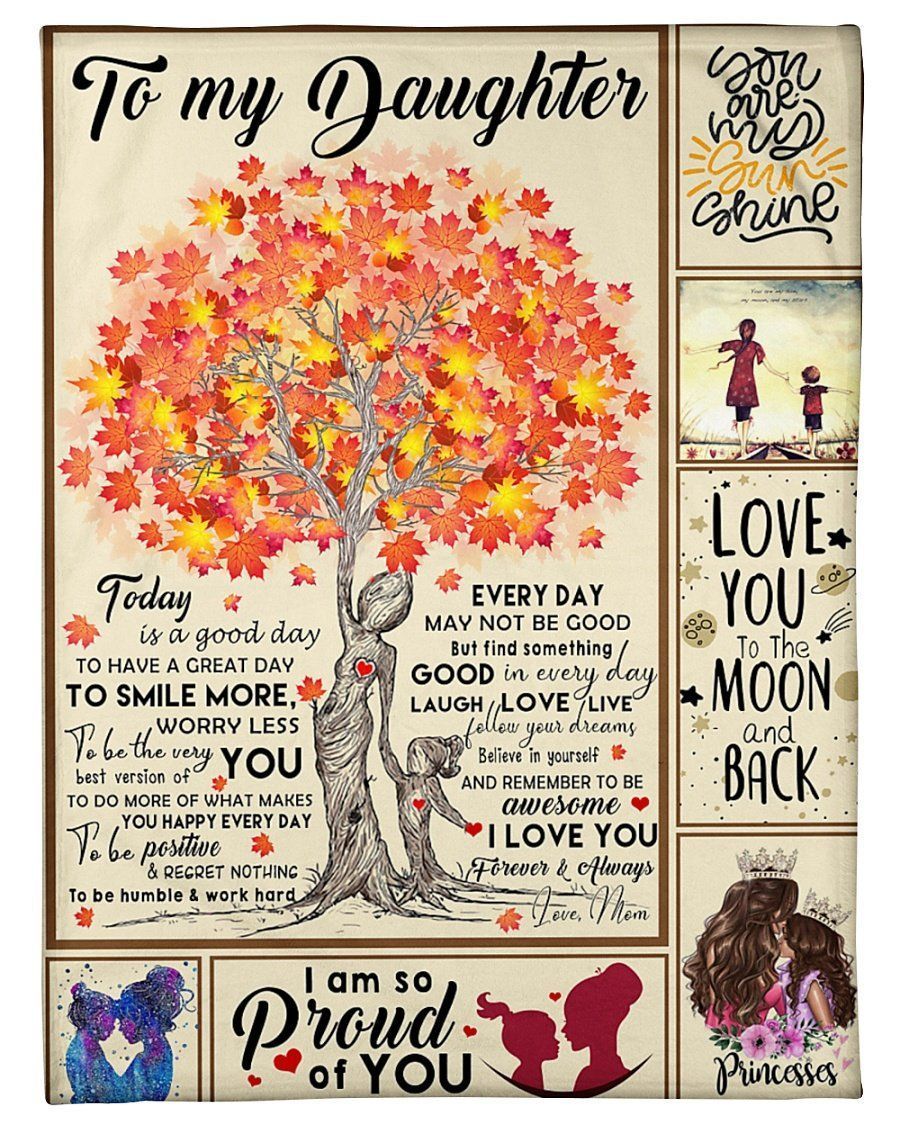 Great Gift From Mom To Daughter Fleece Blanket