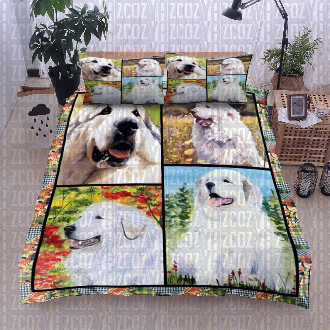 Great Pyrenees Dog Bedding Set