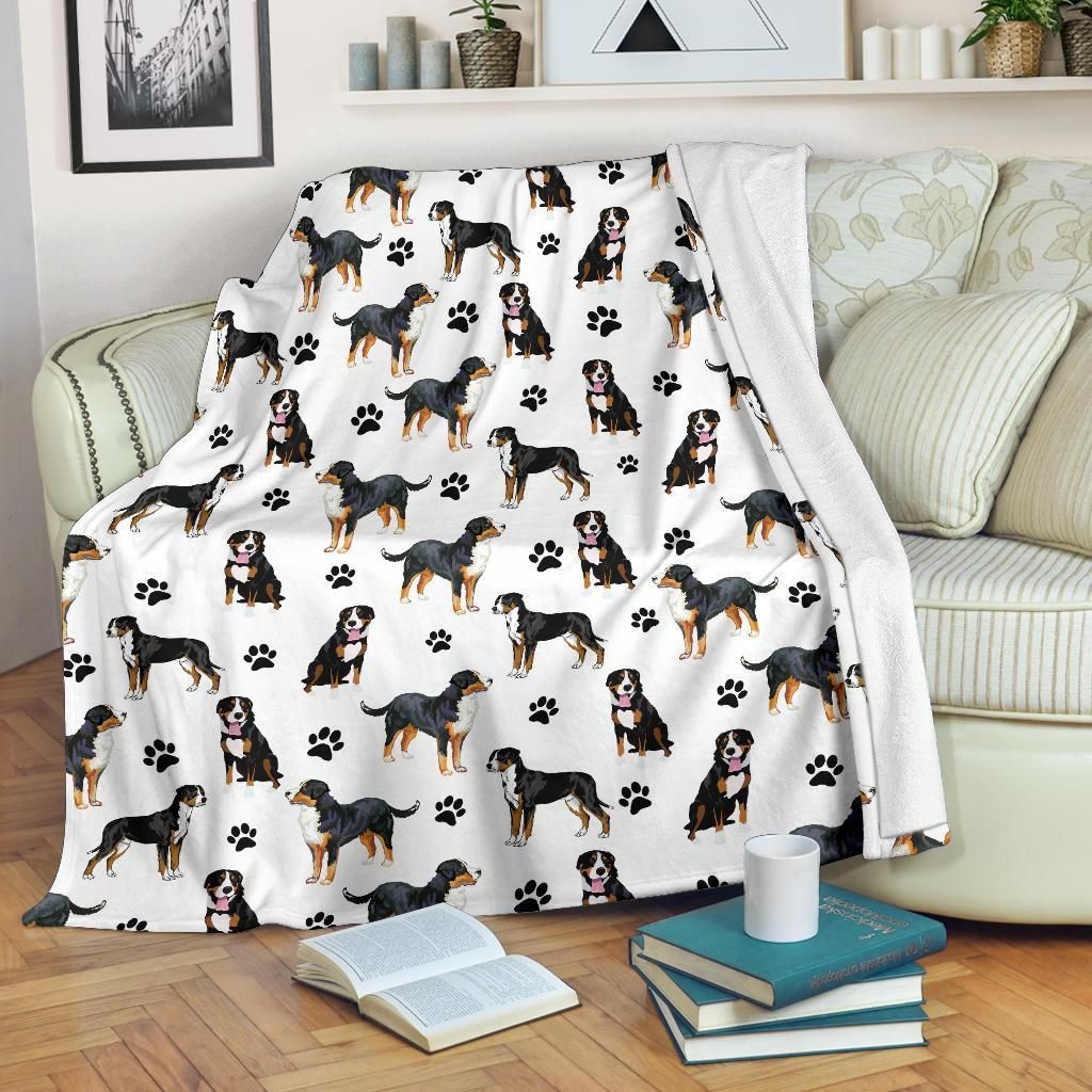 Greater Swiss Mountain Dog Sherpa Fleece Blanket