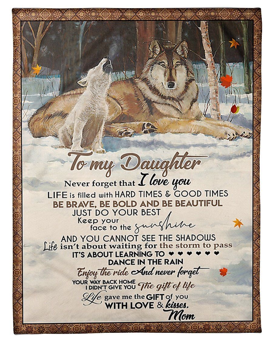 Greatest Gift For Daughter I Love U Fleece Blanket Fleece Blanket