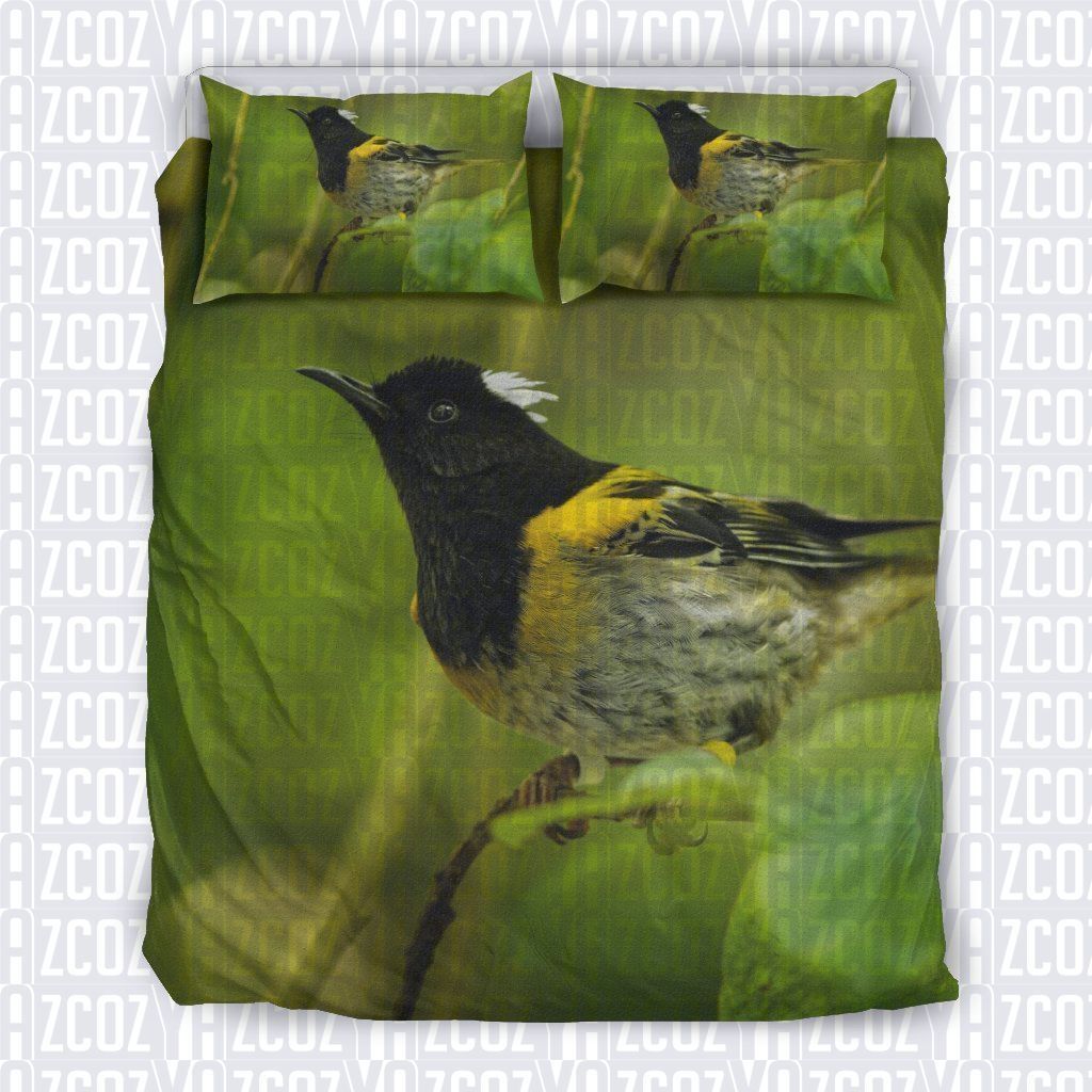 Green Bird Bedding Set