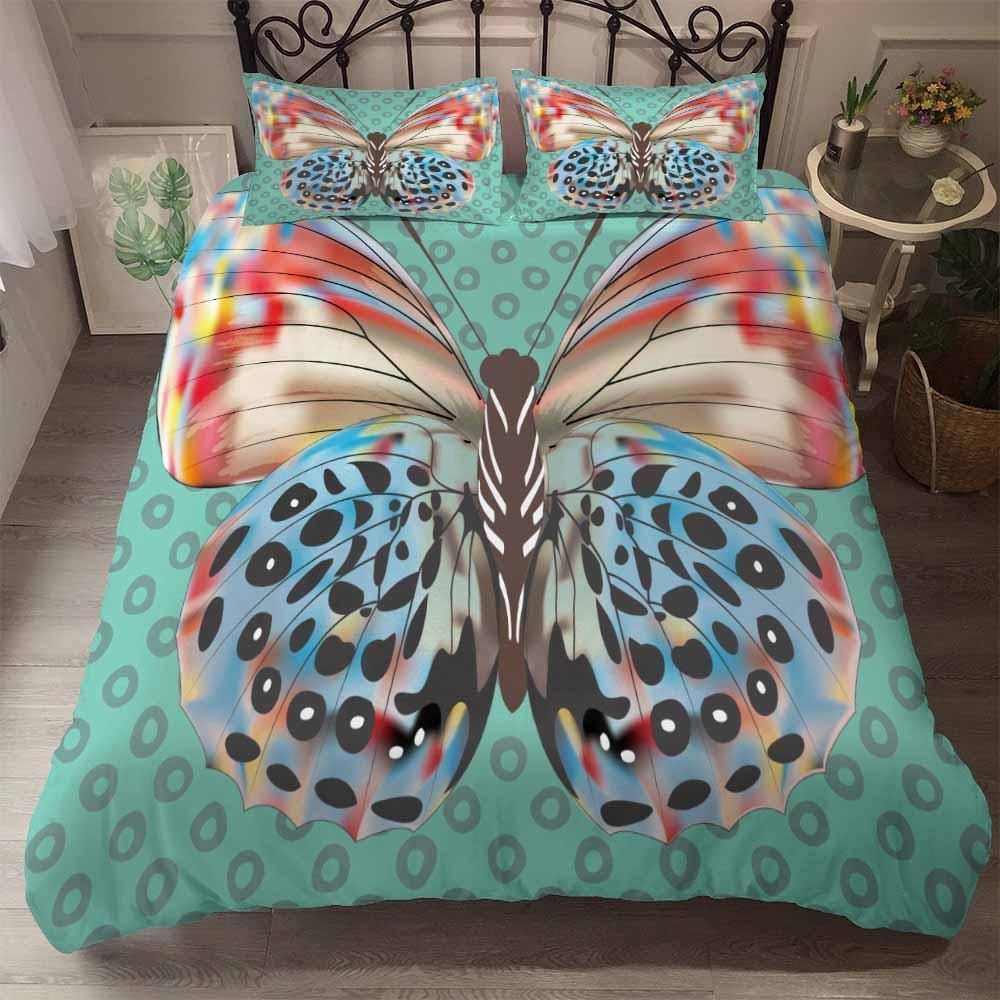 Green Butterfly Bedding Set