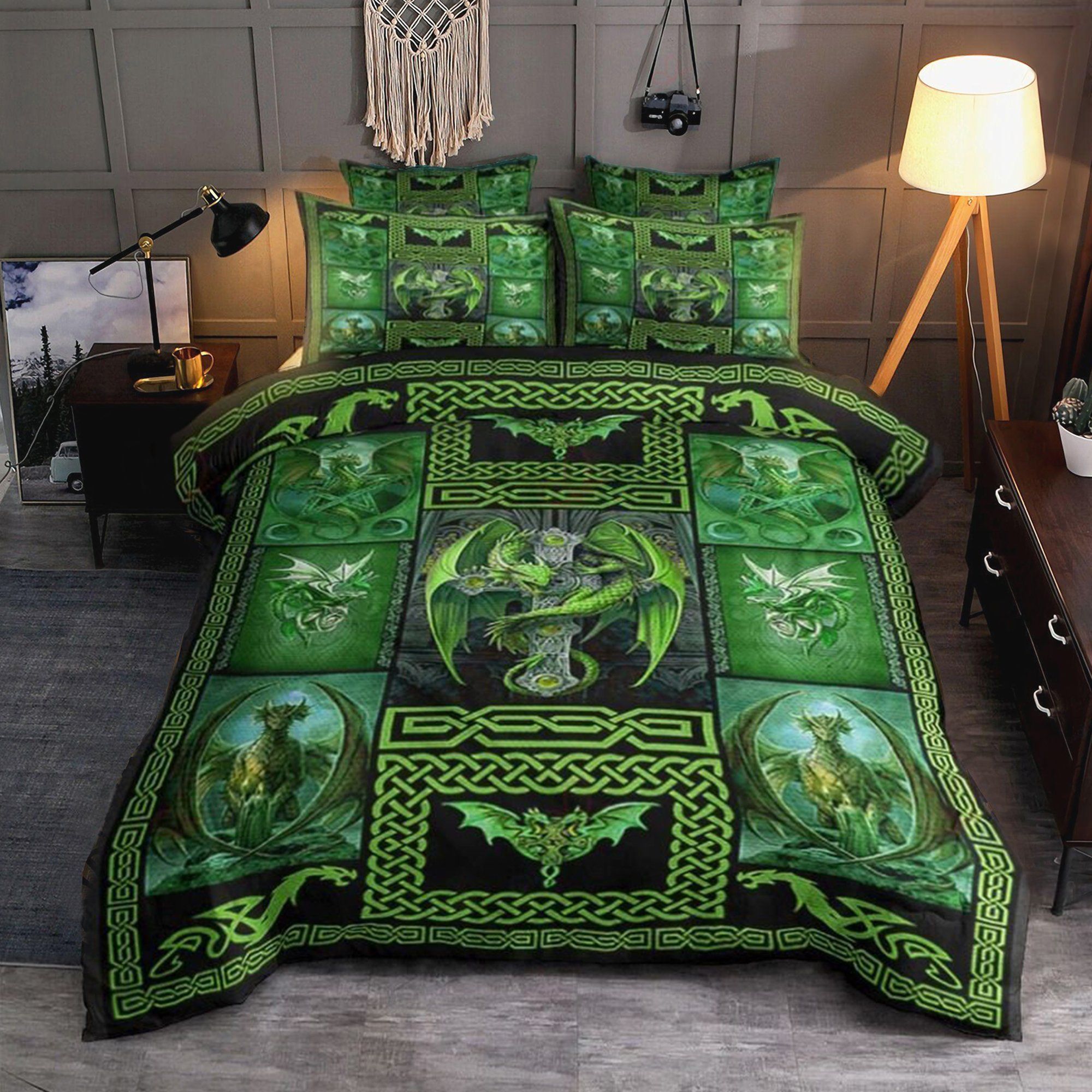 Green Cross Wing St Patrick’s Day Bedding Set