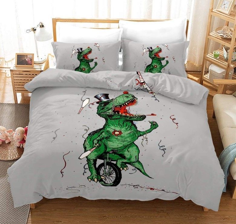 Green Dinosaur Bedding Set